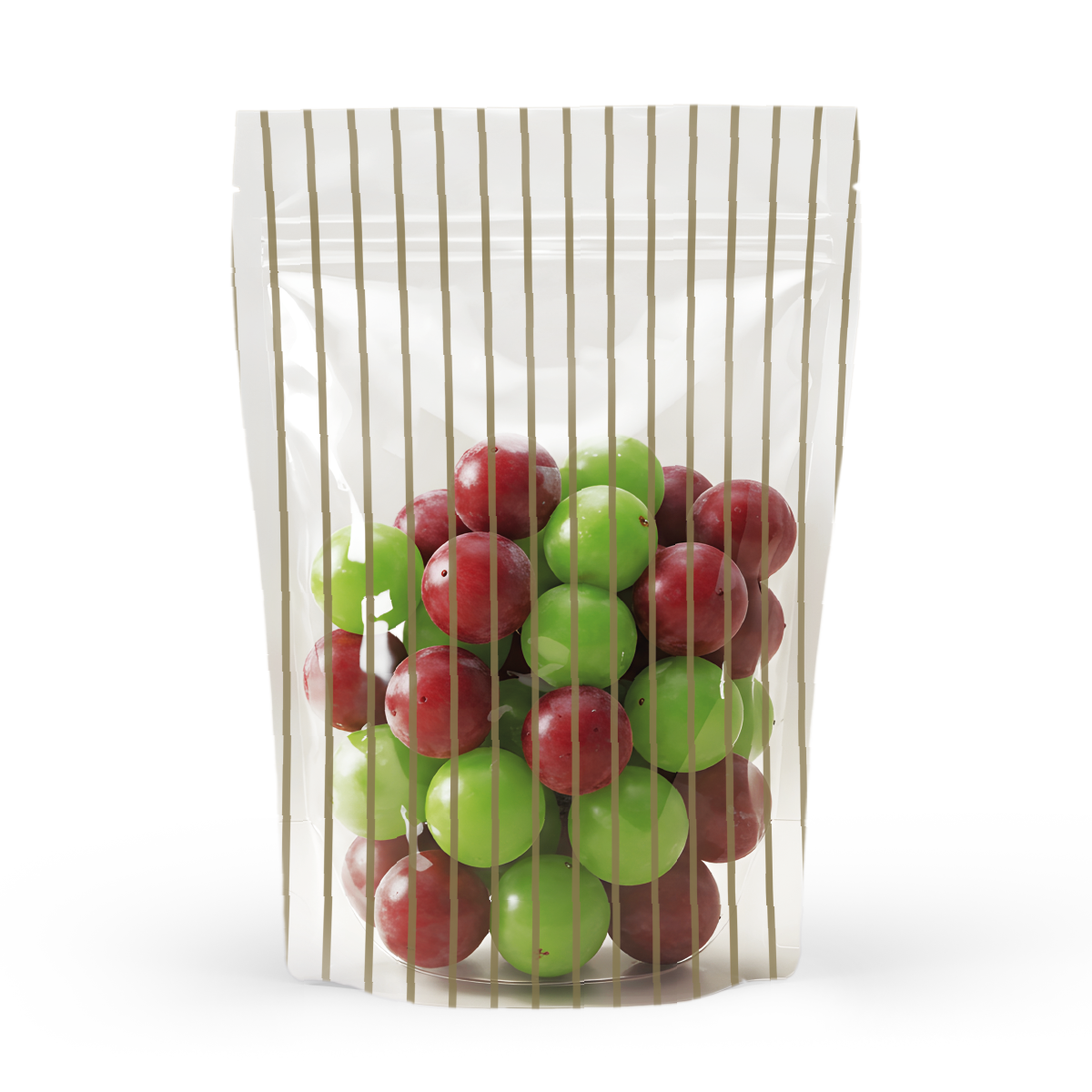 YALDIZ ÇİZGİLİ ŞEFFAF KİLİTLİ DOYPACK