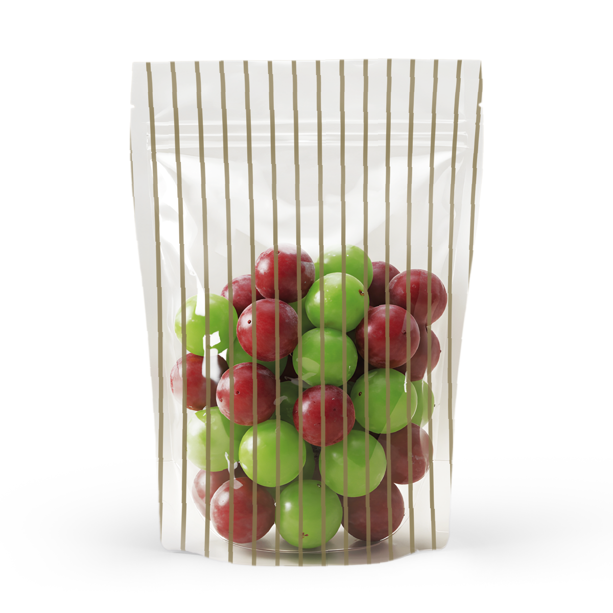 YALDIZ ÇİZGİLİ ŞEFFAF KİLİTLİ DOYPACK