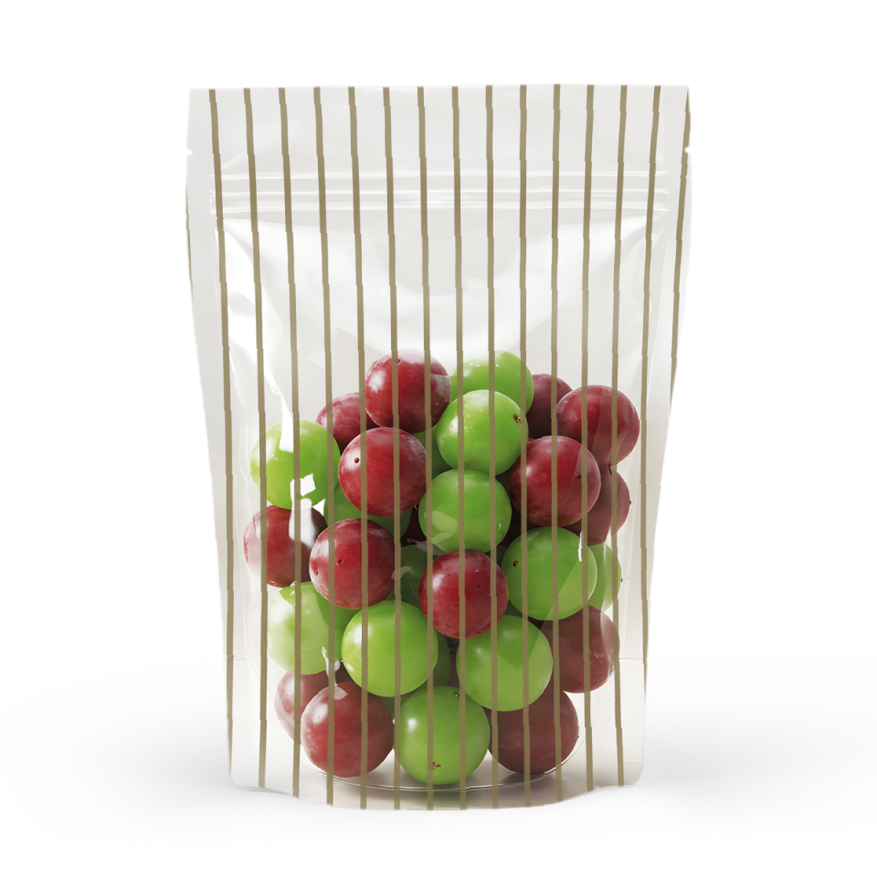 YALDIZ ÇİZGİLİ ŞEFFAF KİLİTLİ DOYPACK