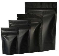 Mat Si̇yah Metali̇ze Ki̇li̇tli̇ Doypack 13x22,5+4 Cm 250 Gr Koli 2290 Adet