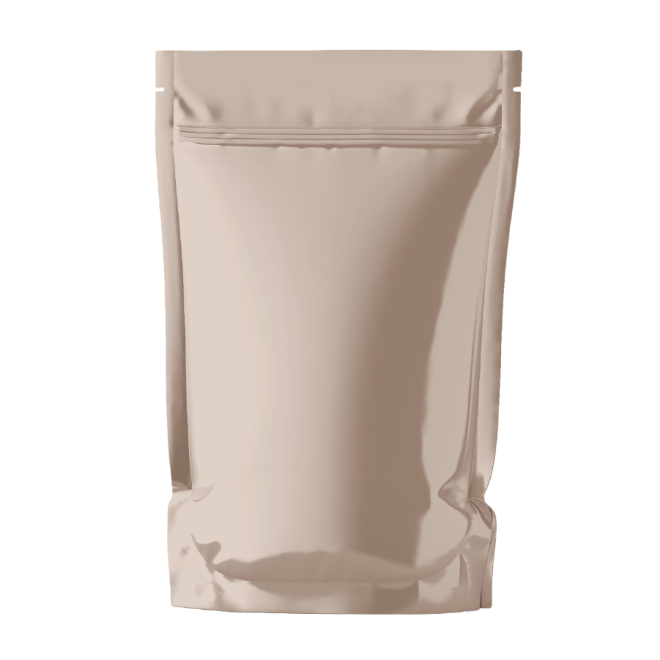 KAHVE DESEN BASKILI DOYPACK KİLİTLİ TORBALAR