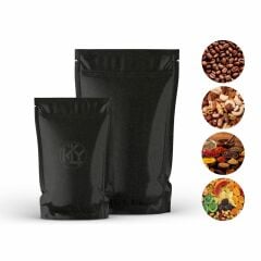 Siyah Kraft Alüminyum Kilitli Doypack 11x18+3,5 Cm 100 Gr 1000 Adet