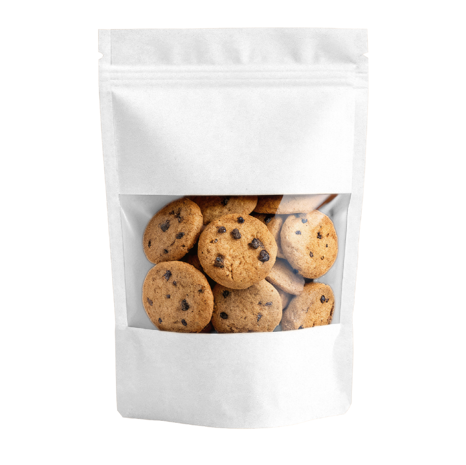 BEYAZ KRAFT GENİŞ PENCERELİ KİLİTLİ DOYPACK