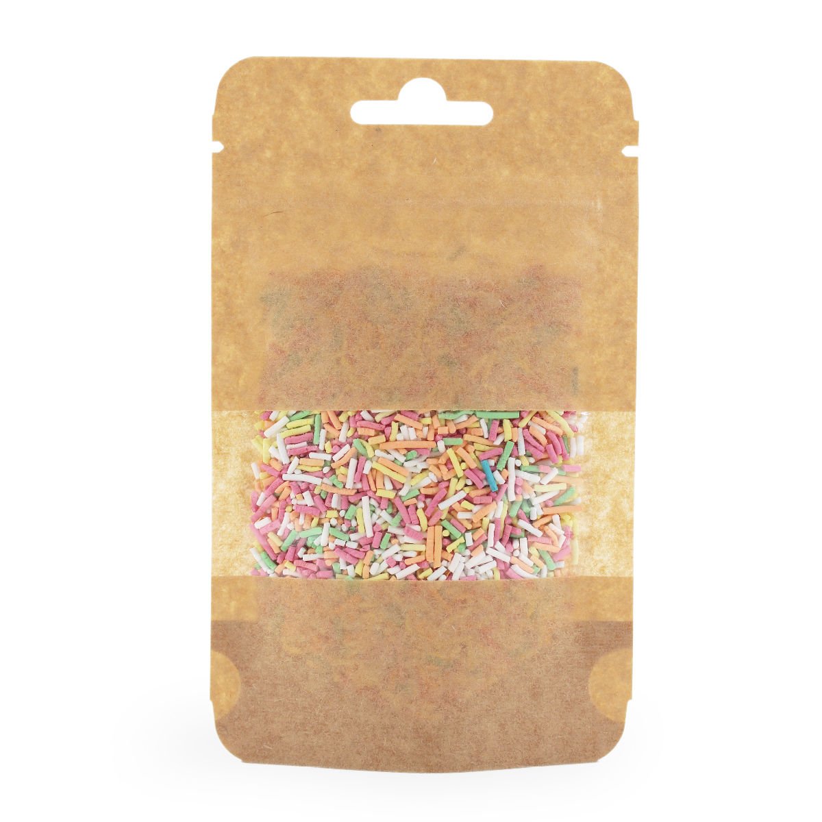 Kraft Dar Pencereli Kilitli Doypack 9x15+3 Cm 50 Gr