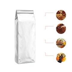 Beyaz Parlak  Alüminyum Yan Körüklü Torba 13x40+4 Cm 1000 Gr