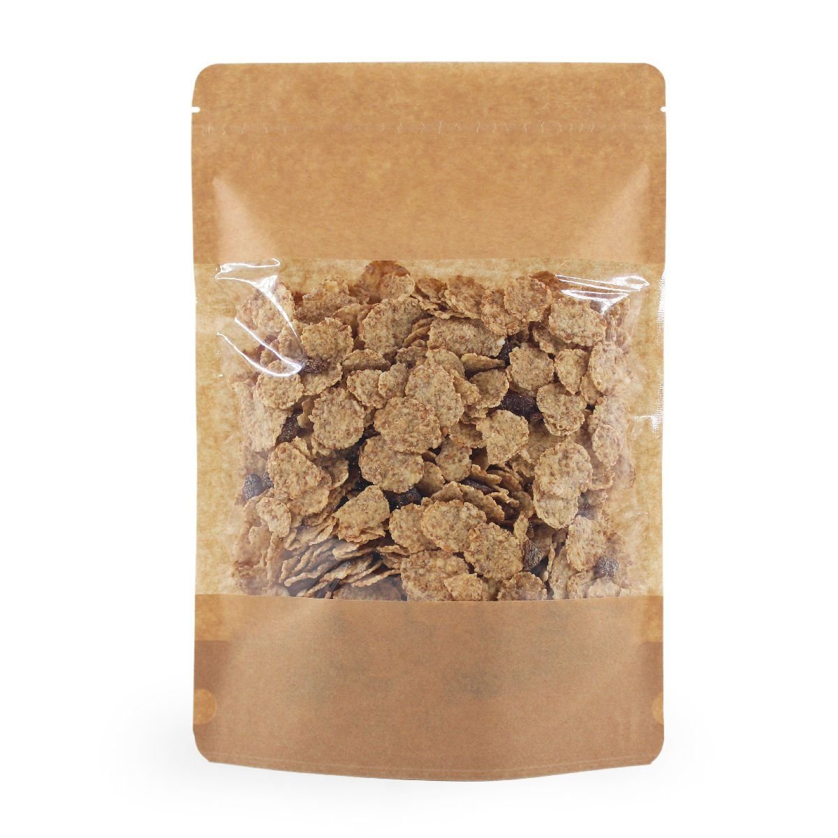 Kraft Geniş Pencereli Kilitli Doypack 21x31+5 Cm 1000 Gr