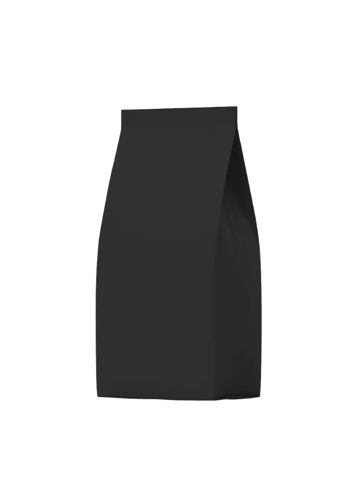 Siyah Mat Alüminyum Yan Körüklü Torba 10x25+3 Cm 250 Gr