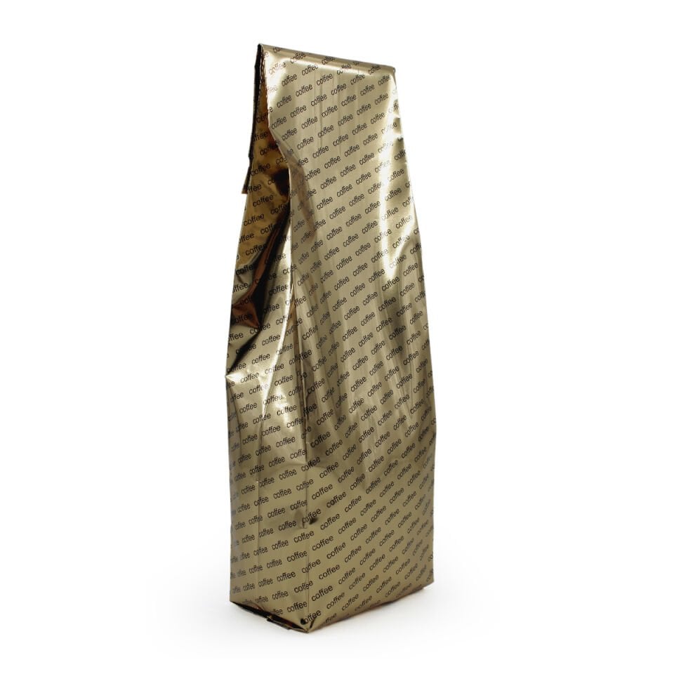 Gold Coffee Baskılı Yan Körüklü Torba 8x23+2 Cm 250 Gr