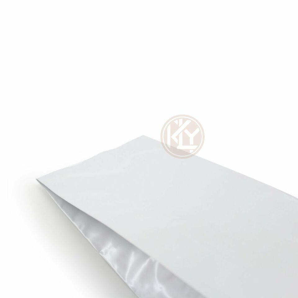 Beyaz Mat Alüminyum Yan Körüklü Torba 10x25+3 Cm 250 Gr